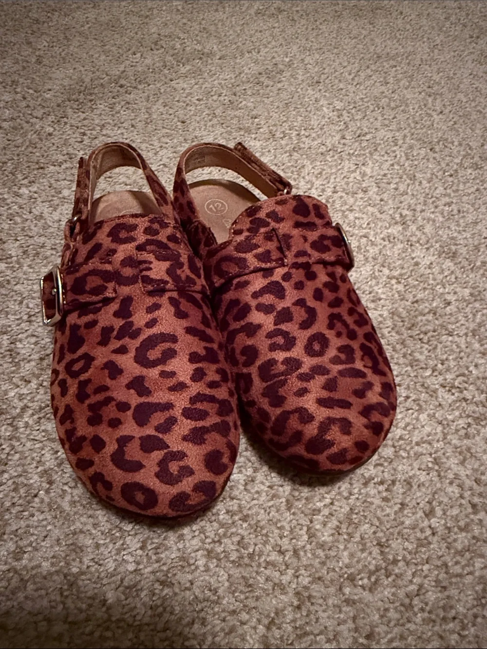 Cat & Jack Kids Leopard Print Slingback Clogs - Brown